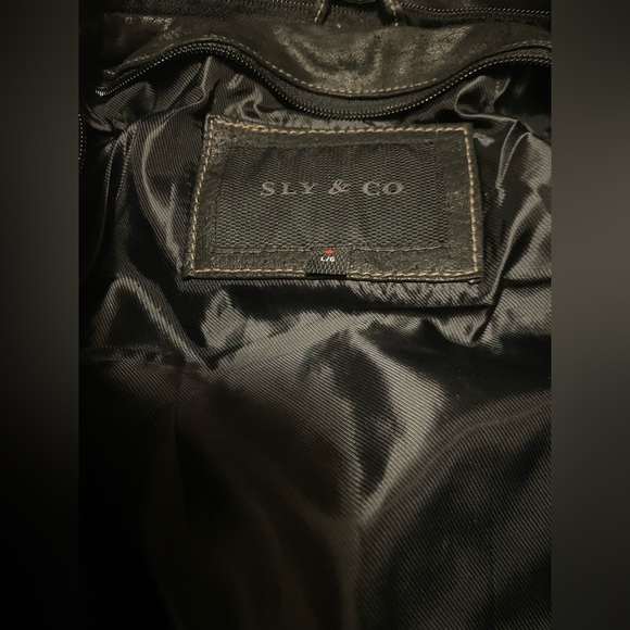 Men’s Sly & Co 100% Genuine Leather Jacket - Picture 4 of 6